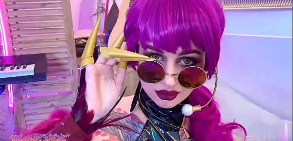 trendsEvelynn KDA Blowjob and Hard Anal Sex after Masturbation - Cosplay League of Legends